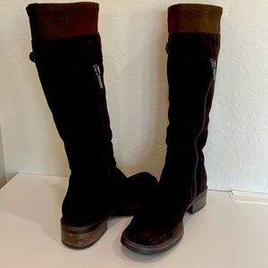 Aquatalia suede, insulated, weatherproof boots, sz 7